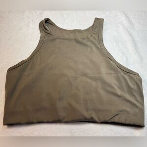 Paragon Naked high neck racer back bra in Driftwood